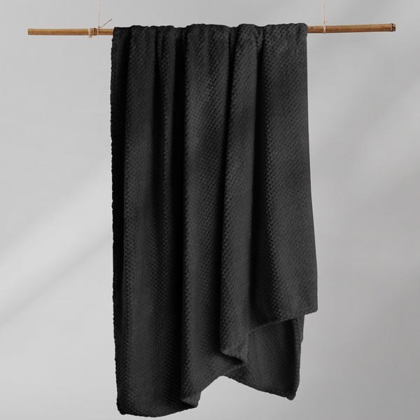 Crna deka od mikrovlakana DecoKing Henry, 150 x 200 cm-image-4