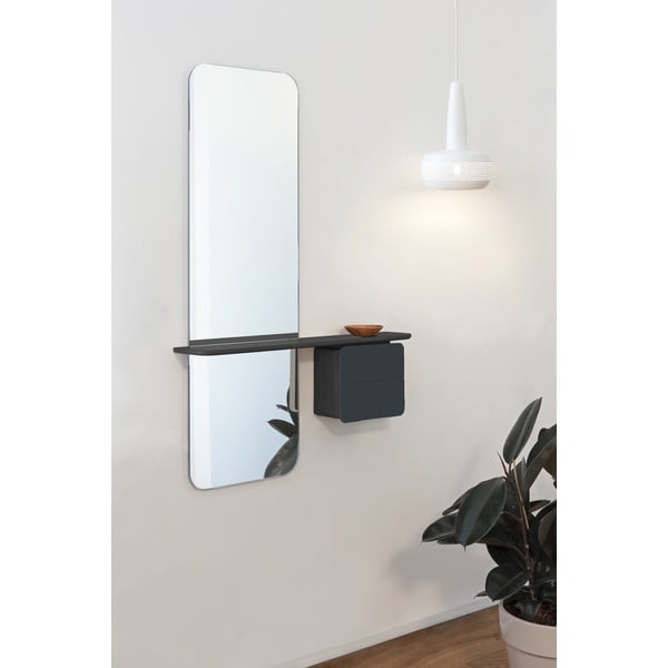 Crni/antracitno sivi set za hodnik u dekoru hrasta One More Look – UMAGE-image-1