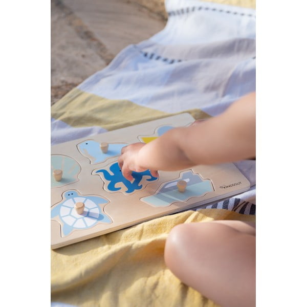 Drvena reljefna puzzle (broj komada 6 kom) Ocean – Kindsgut-image-1