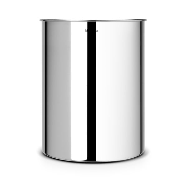 Željezna kanta za smeće u sjajno srebrnoj boji 15 l – Brabantia