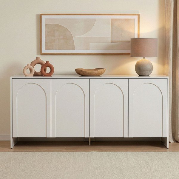 Bijela komoda 180x80x45 cm Arlen  – Kalune Design-image-1