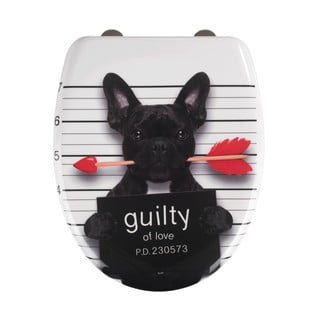 WC daska s automatskim zatvaranjem 37,5 x 41,5 cm Guilty Dog – Wenko
