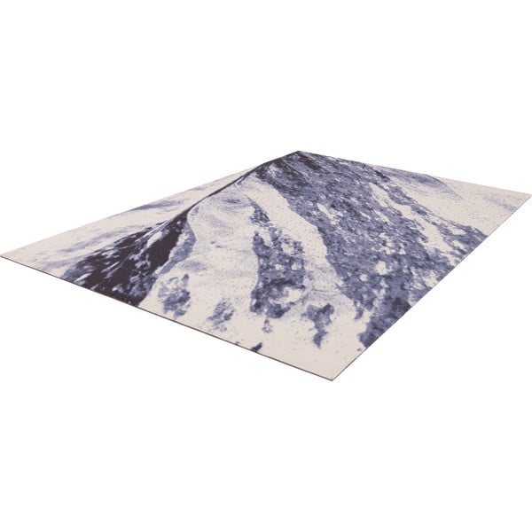 Plavi vuneni tepih 160x240 cm Albo – Agnella-image-4