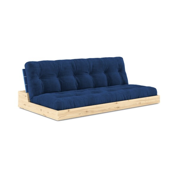 Plava sklopiva sofa od samta 196 cm Base – Karup Design