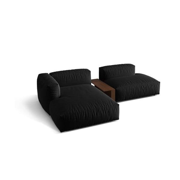 Crna kutna garnitura (s lijevim kutom) Martina – Micadoni Home-image-3