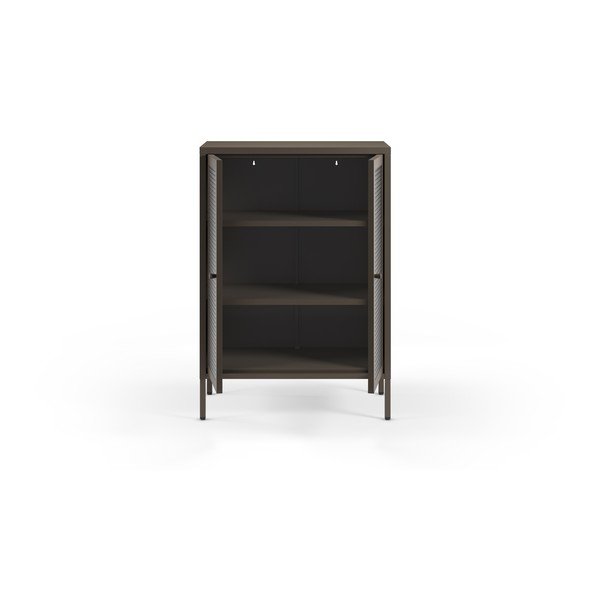 Siva metalna vitrina 70x100x40 cm Layna – Marckeric-image-2