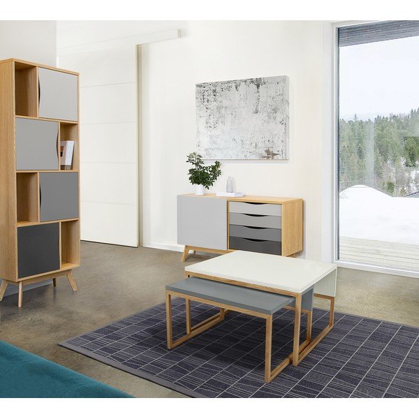 Sivi stolić Woodman Cubis-image-1