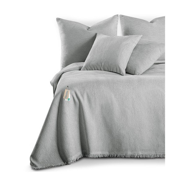 Svijetlo sivi prekrivač od šenila 220x240 cm Talo – Filumi