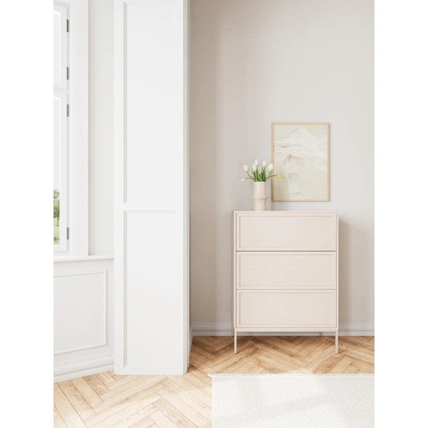 Siva komoda od melamina 80x110x40 cm Palmdale – Actona-image-1