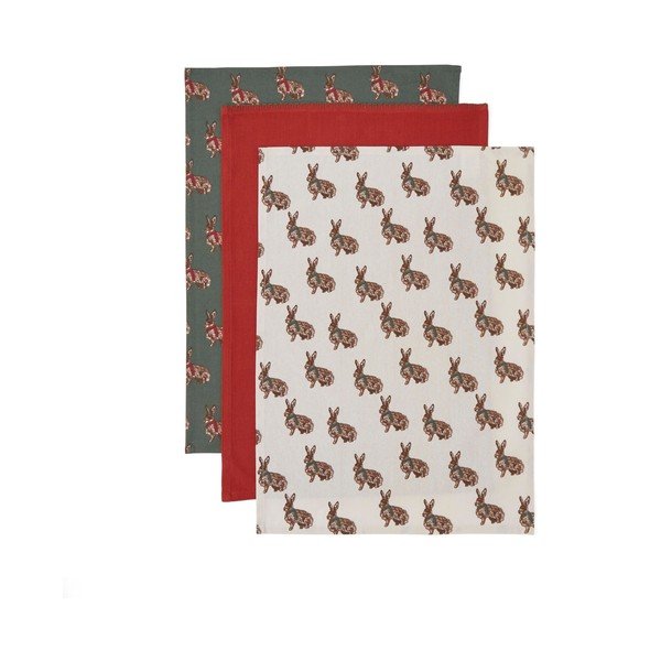 Kuhinjska krpa 3 kom 45x65 cm Heritage Hare – Cooksmart ®-image-1