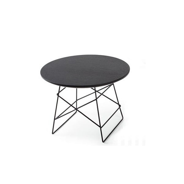Crni stol za odlaganje Innovation Grid, 70 cm