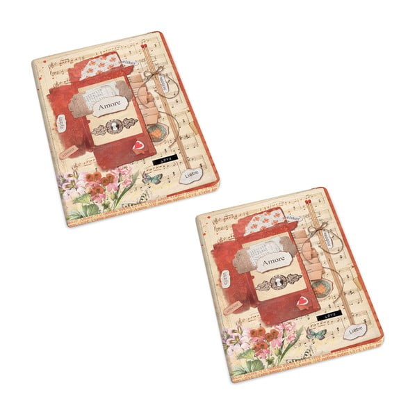 A5 bilježnice u setu 192 stranica 2 kom Love – Kartos-image-1