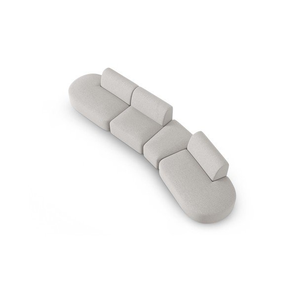 Svijetlo siva sofa 412 cm Shane – Micadoni Home-image-2