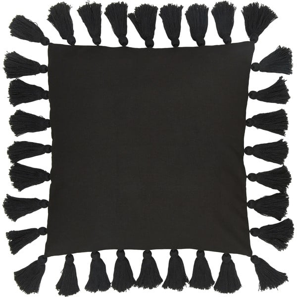 Crna ukrasna jastučnica od pamuka Westwing Collection Shylo, 40 x 40 cm