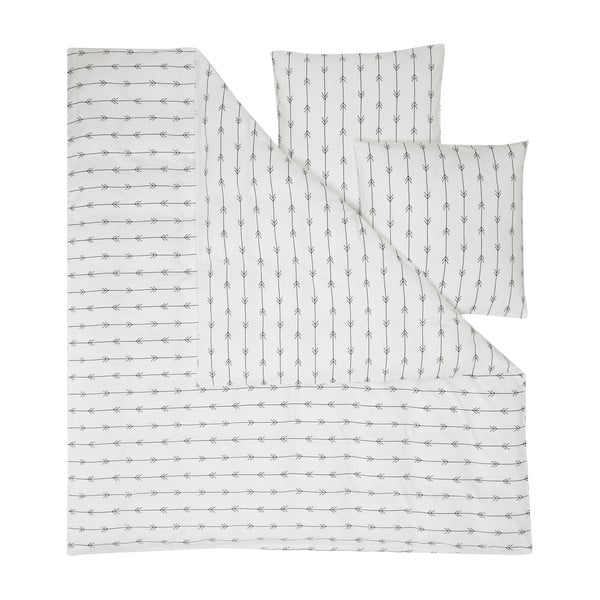 Bijela flanel posteljina za krevet za jednu osobu Westwing Collection Boho, 135 x 200 cm