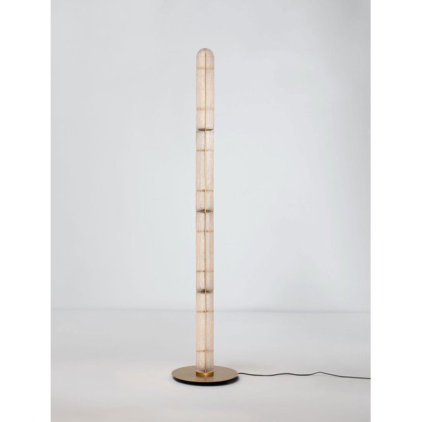 Mjedena metalna LED stojeća svjetiljka sa staklenim sjenilom (visina 165,5 cm) Gloree – Nova Luce-image-4