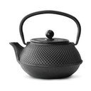 Crni čajnik od lijevanog željeza s cjediljkom za rastresiti čaj Bredemeijer Jang, 800 ml