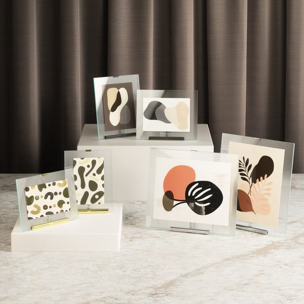 Crni stakleni stojeći okvir 19x23 cm Flute – Umbra-image-4