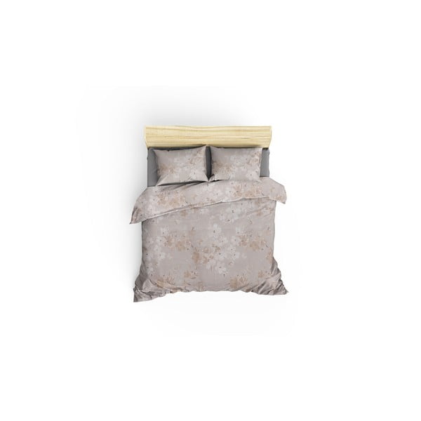 Bež pamučna posteljina za bračni krevet/za produženi krevet s uključenom plahtom 200x220 cm Elena – Mijolnir-image-3