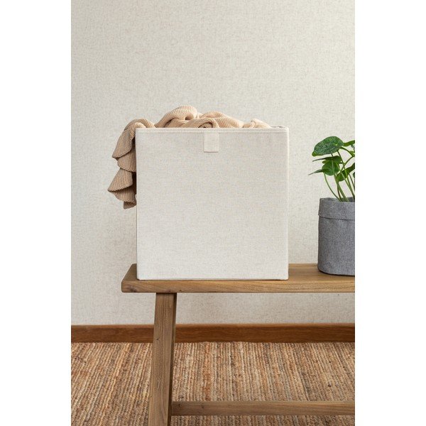 Bež tekstilna kutija za pohranu 32x31,5x31,5 cm Soft Storage Cube – Bigso-image-2