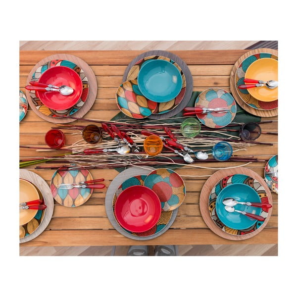 Set od 18 komada zemljanog posuđa u boji Villa d'Este Africa-image-1