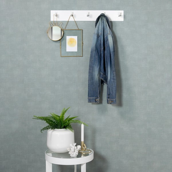 Bijela metalna zidna vješalica 70 cm Leatherman – Spinder Design-image-1