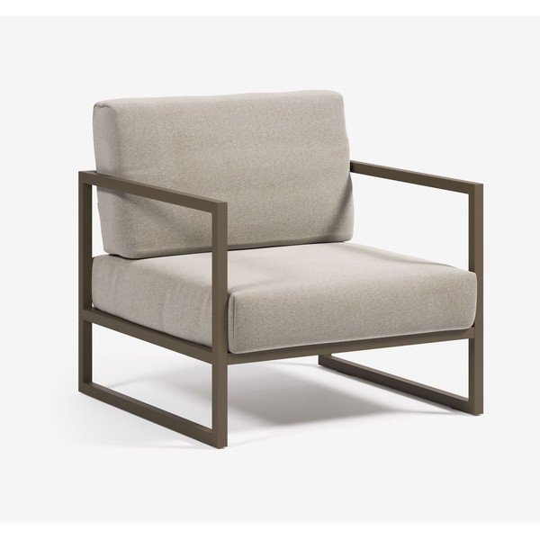 Siva metalna vrtna fotelja Comova – Kave Home-image-4