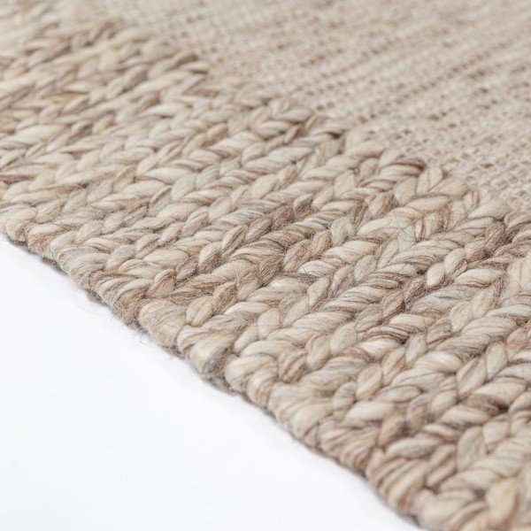 Ručno rađen tepih od mješavine vune u prirodnoj boji 200x290 cm Rue – Flair Rugs-image-4