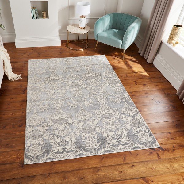 Sivi/krem tepih 160x235 cm Imperial Grey – Think Rugs-image-3