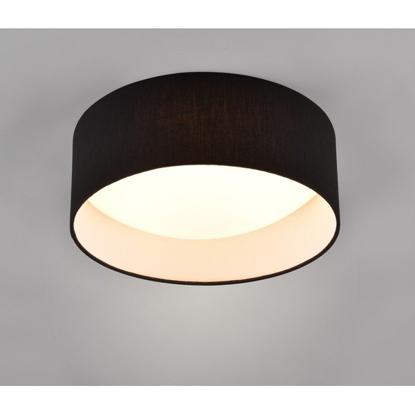 Crna LED stropna svjetiljka ø 30 cm Locarno – Reality-image-1
