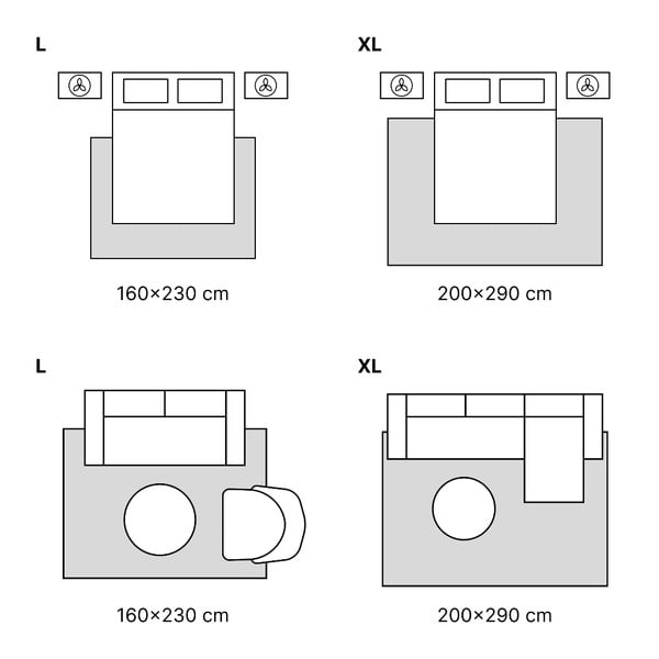Sivi tepih 200x280 cm Soft – FD-image-3