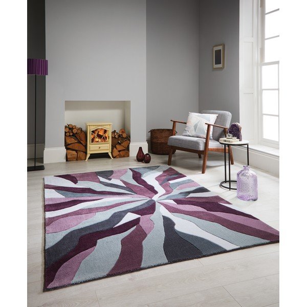 Sivo-ljubičasti tepih Flair Rugs Splinter Purple, 120 x 170 cm-image-3