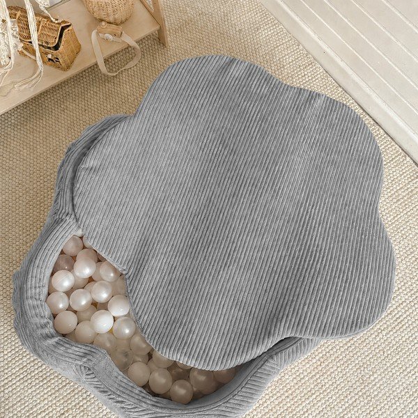 Sivi bazen s lopticama od samta ø 90 cm visina 30 cm – Meowbaby-image-1