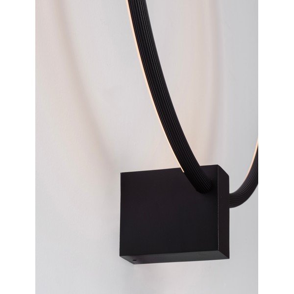 Mat crna LED zidna lampa aluminijska s mogućnosti zatamnjivanja Cercio – Nova Luce-image-2