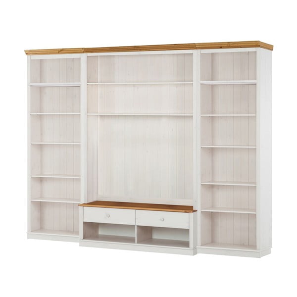 Bijeli TV set od masivnog bora 288x223 cm Anita – Støraa-image-2