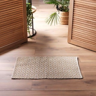 Bež periv tepih 50x80 cm Lazaro – douceur d'intérieur