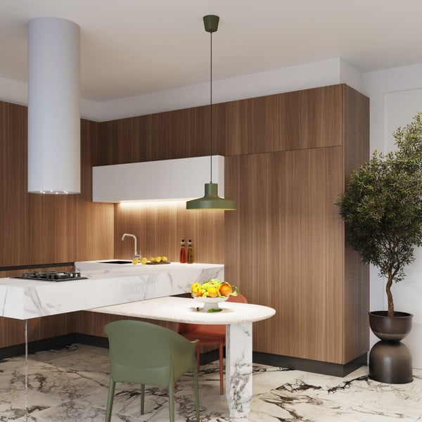 Zelena viseća svjetiljka ø 35 cm Vito – Sollux-image-1