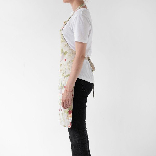 Božićna lanena pregača Linen Tales Daily Apron Jingle Bells, 80 x 55 cm-image-1