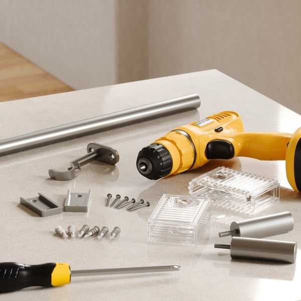 Željezna proširiva karniša u mat srebrnoj boji 107 - 305 cm Flute – Umbra-image-1