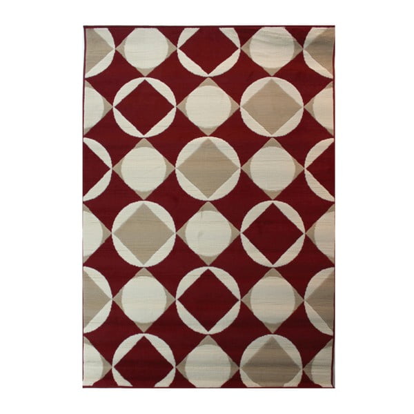 Crveni tepih Flair Rugs Carnaby Element Red, 60 x 110 cm