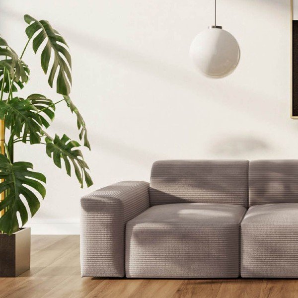 Bež sofa od samta 285 cm Villet – Rodier-image-3