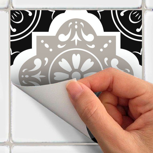Set od 9 zidnih naljepnica Ambiance Cement Tiles Charltina, 10 x 10 cm-image-3
