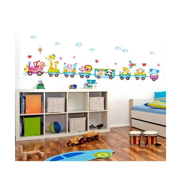Zidne naljepnice Ambijentalni vlak sa životinjama-image-1