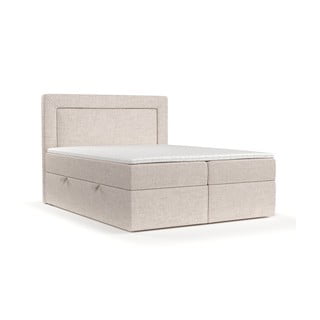 Bež boxspring krevet s prostorom za pohranu 160x200 cm Imagine – Maison de Rêve