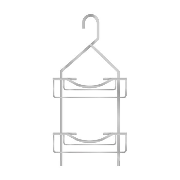 Viseća kupaonska polica aluminijska u sjajno srebrnoj boji Filaire Aluminium – douceur d'intérieur