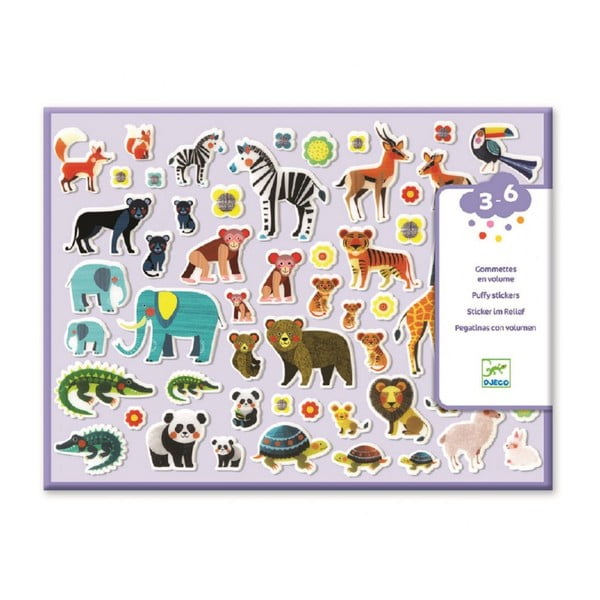 Set plastičnih naljepnica Djeco Animal family