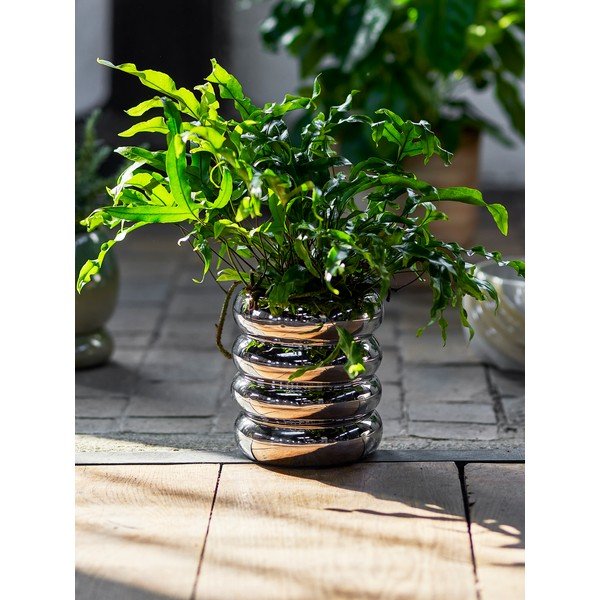 Ukrasna tegla za cvijeće od kamenine ø 16 cm Shine – Bloomingville-image-1
