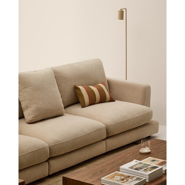 Bež sofa od šenila 300 cm Gala – Kave Home-image-3