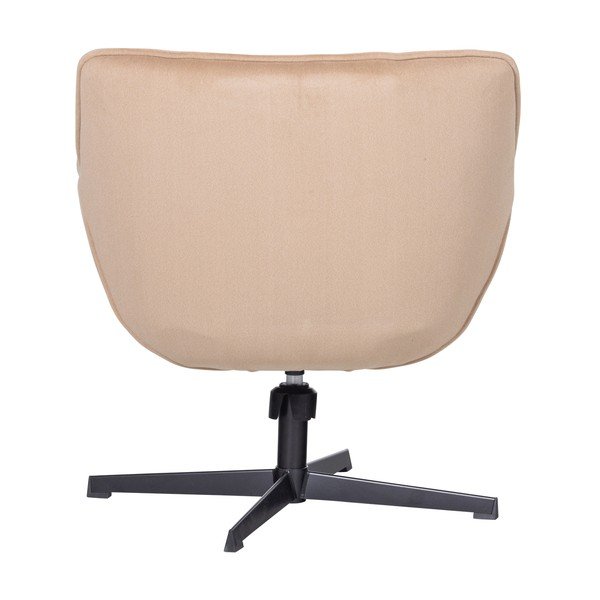 Bež okretna baršunasti fotelja Wibo – WOOOD-image-4