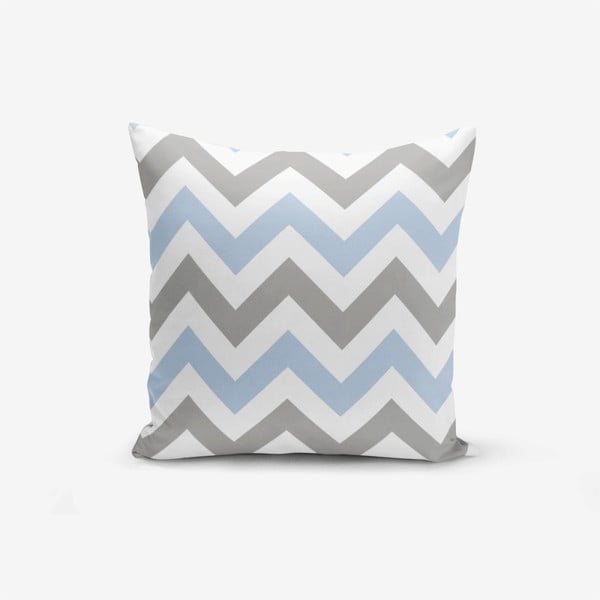 Navlaka za jastuk Minimalist Cushion Covers Zigzag Modern Blue, 45 x 45 cm